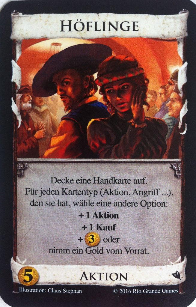 Dominion: Höflinge Promo Card board game cover
