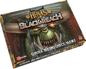 Warhammer 40,000: Heroes of Black Reach – Orks Reinforcements board game cover