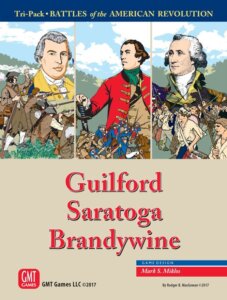 Battles of the American Revolution Tri-pack: Guilford, Saratoga, Brandywine board game cover