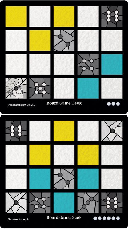 Sagrada: Promo 4 – BoardGameGeek Window Pattern Card board game cover