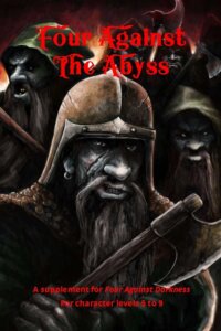 Four Against the Abyss: A Supplement for Four Against Darkness board game cover