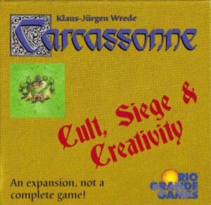 Carcassonne: Cult, Siege & Creativity board game cover