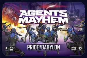Agents of Mayhem: Pride of Babylon board game cover