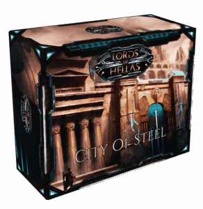 Lords of Hellas: City of Steel board game cover
