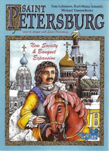 Saint Petersburg: New Society & Banquet Expansion board game cover