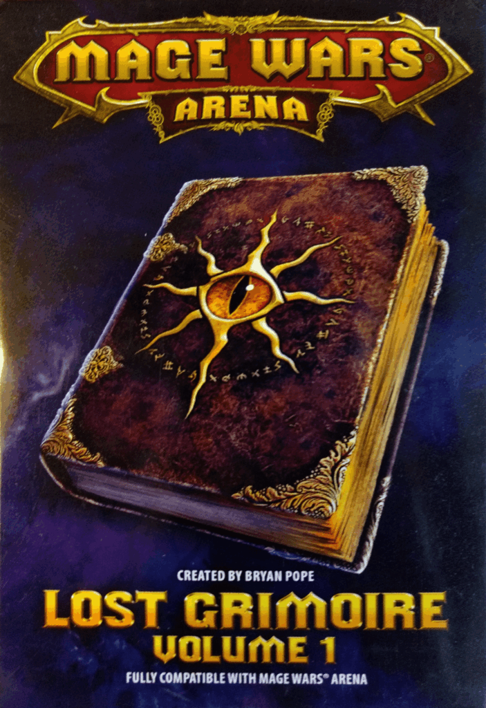Mage Wars Arena: Lost Grimoire Volume 1 board game cover