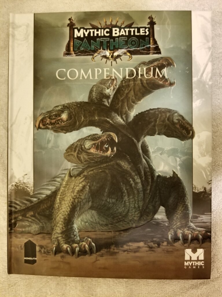 Mythic Battles: Pantheon – Compendium board game cover