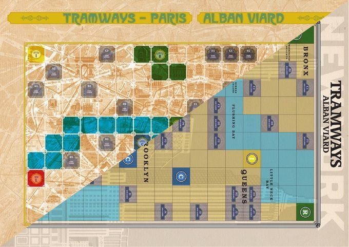 Tramways: Paris / New York board game cover