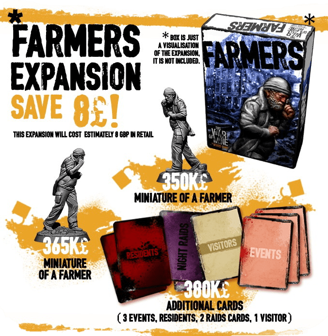 This War of Mine: Farmers board game cover