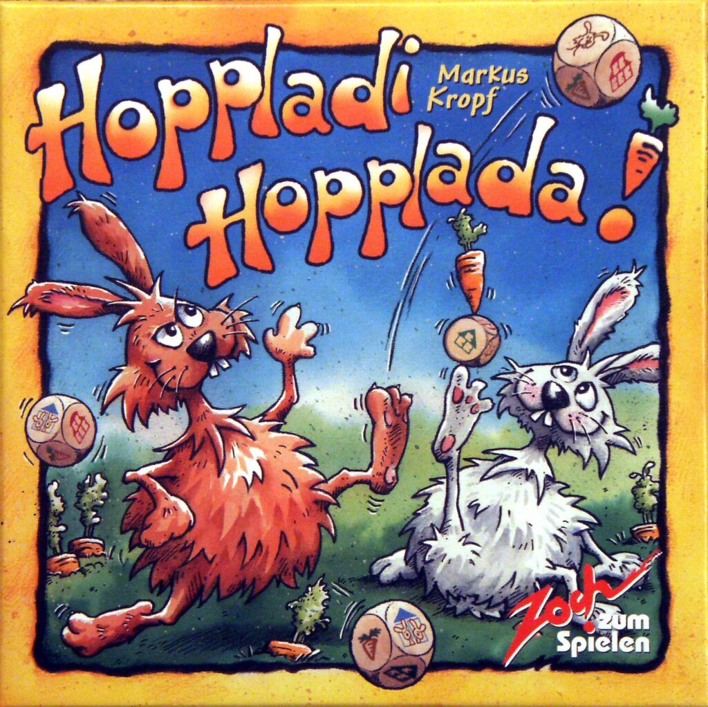 Hoppladi Hopplada! board game cover