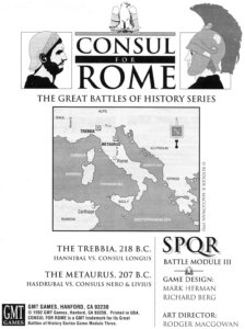 Consul for Rome: SPQR Battle Module III board game cover