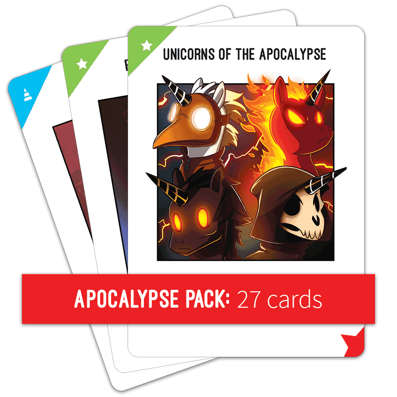 Unstable Unicorns: Apocalypse Expansion Pack board game cover