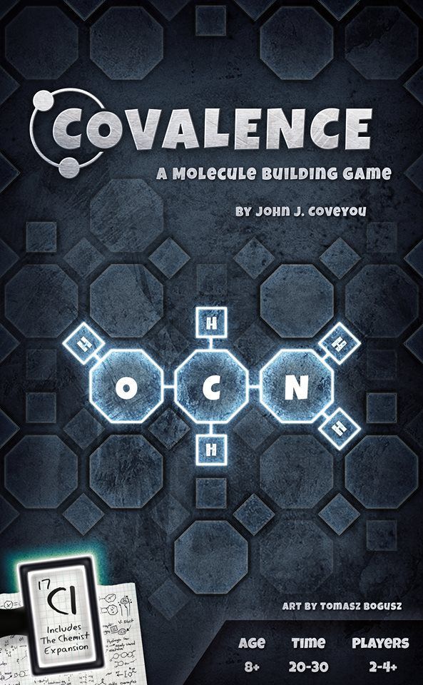 Covalence: A Molecule Building Game board game cover