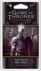 A Game of Thrones: The Card Game (Second Edition) – The Faith Militant board game cover