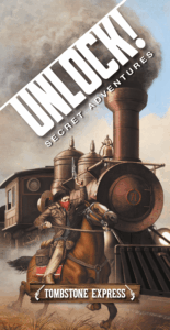 Unlock!: Secret Adventures – Tombstone Express board game cover