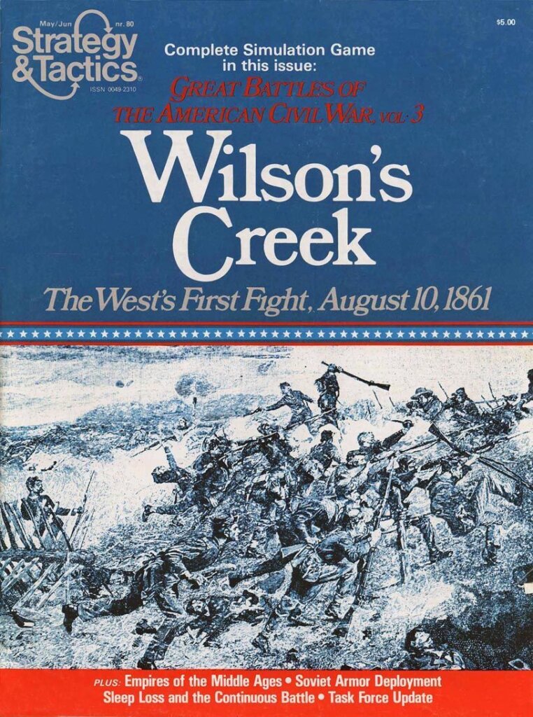 Wilson’s Creek: The West’s First Fight, August 10, 1861 board game cover