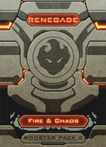 Renegade: Booster Pack 2 – Fire & Chaos board game cover