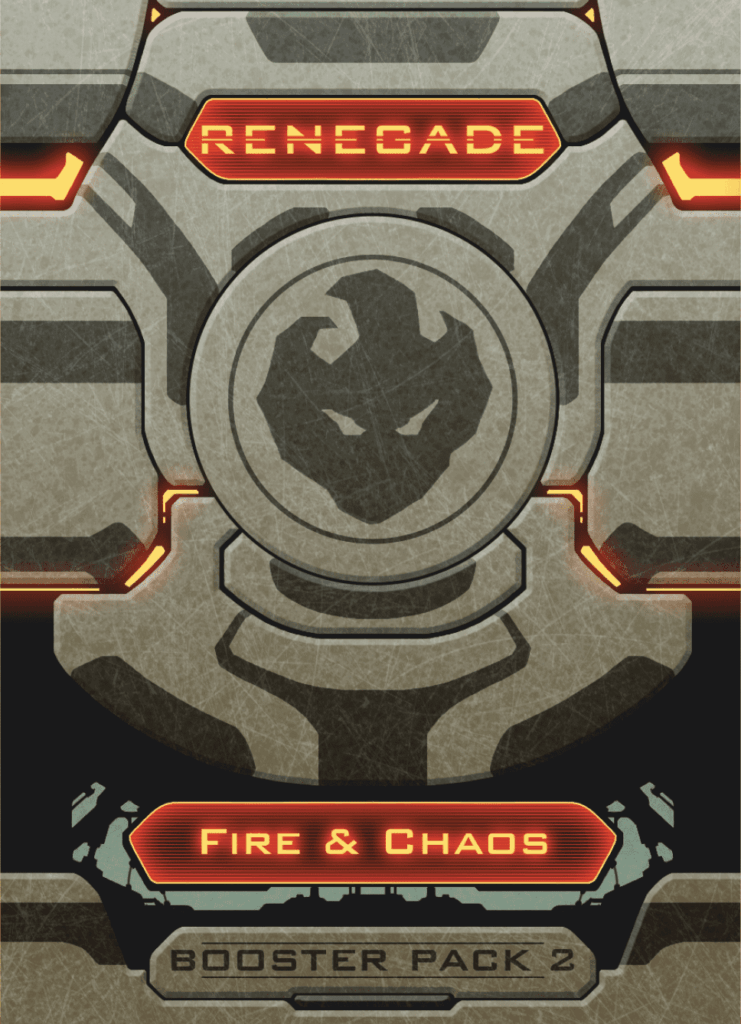Renegade: Booster Pack 2 – Fire & Chaos board game cover