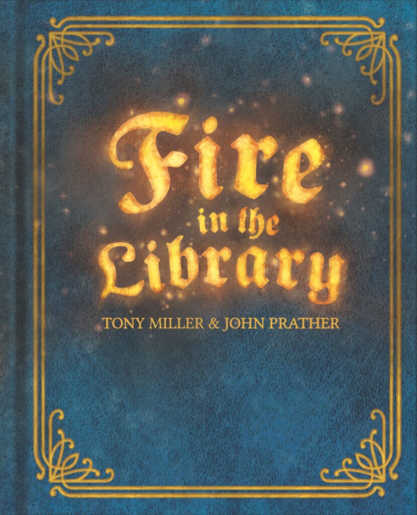 Fire in the Library board game cover