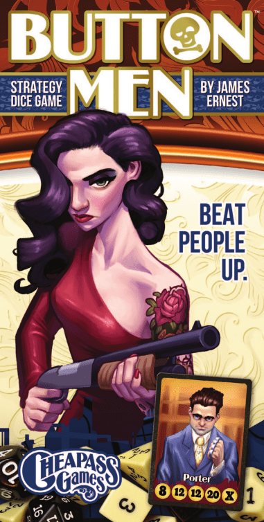 Button Men: Beat People Up board game cover