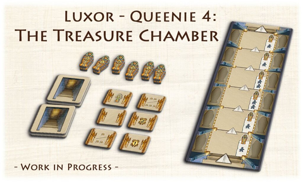 Luxor: Queenie 4 – The Treasure Chamber board game cover