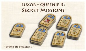 Luxor: Queenie 3 – Secret Missions board game cover