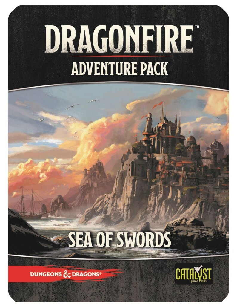 Dragonfire: Adventures – Sea of Swords board game cover