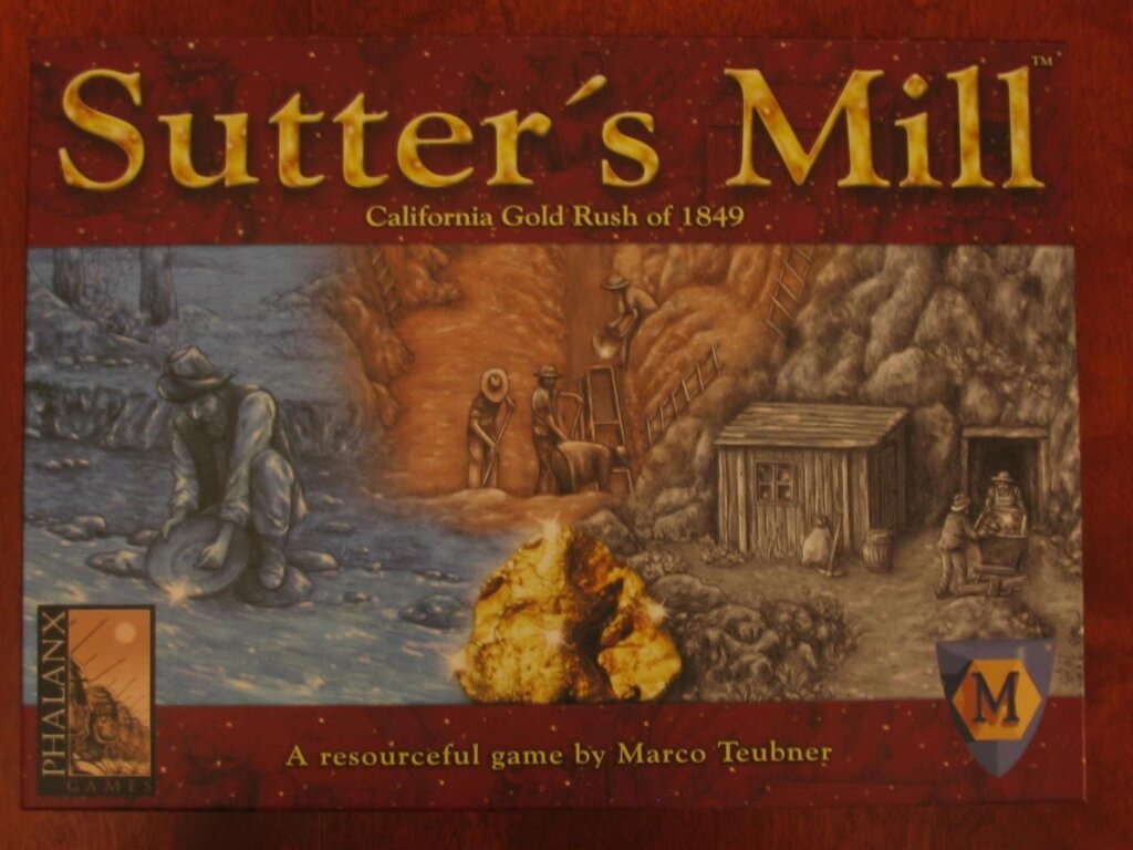 Sutter’s Mill: California Gold Rush of 1849 board game cover