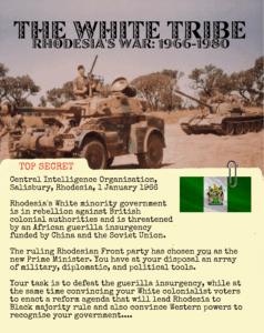 The White Tribe: Rhodesia’s War 1966-1980 board game cover
