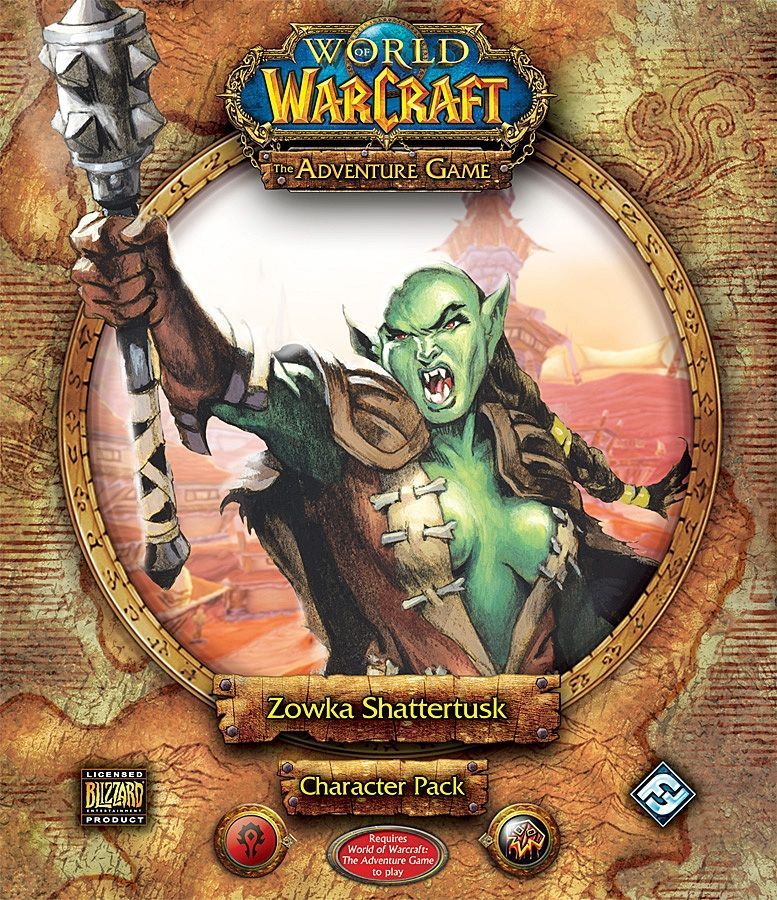 World of Warcraft: The Adventure Game – Zowka Shattertusk   Character Pack board game cover