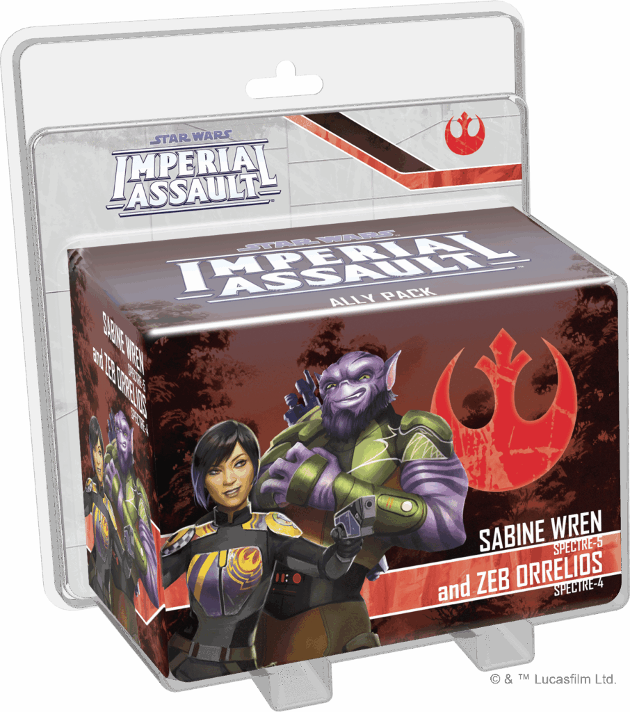 Star Wars: Imperial Assault – Sabine Wren and Zeb Orrelios Ally Pack board game cover