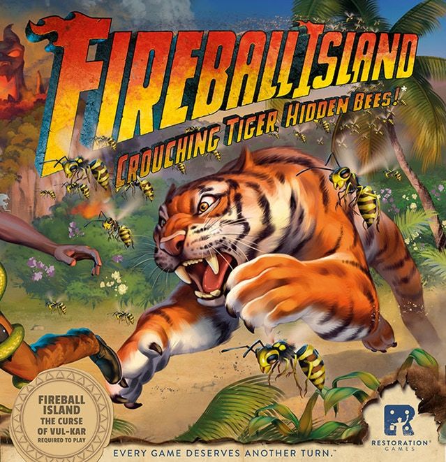 Fireball Island: The Curse of Vul-Kar – Crouching Tiger, Hidden Bees! board game cover