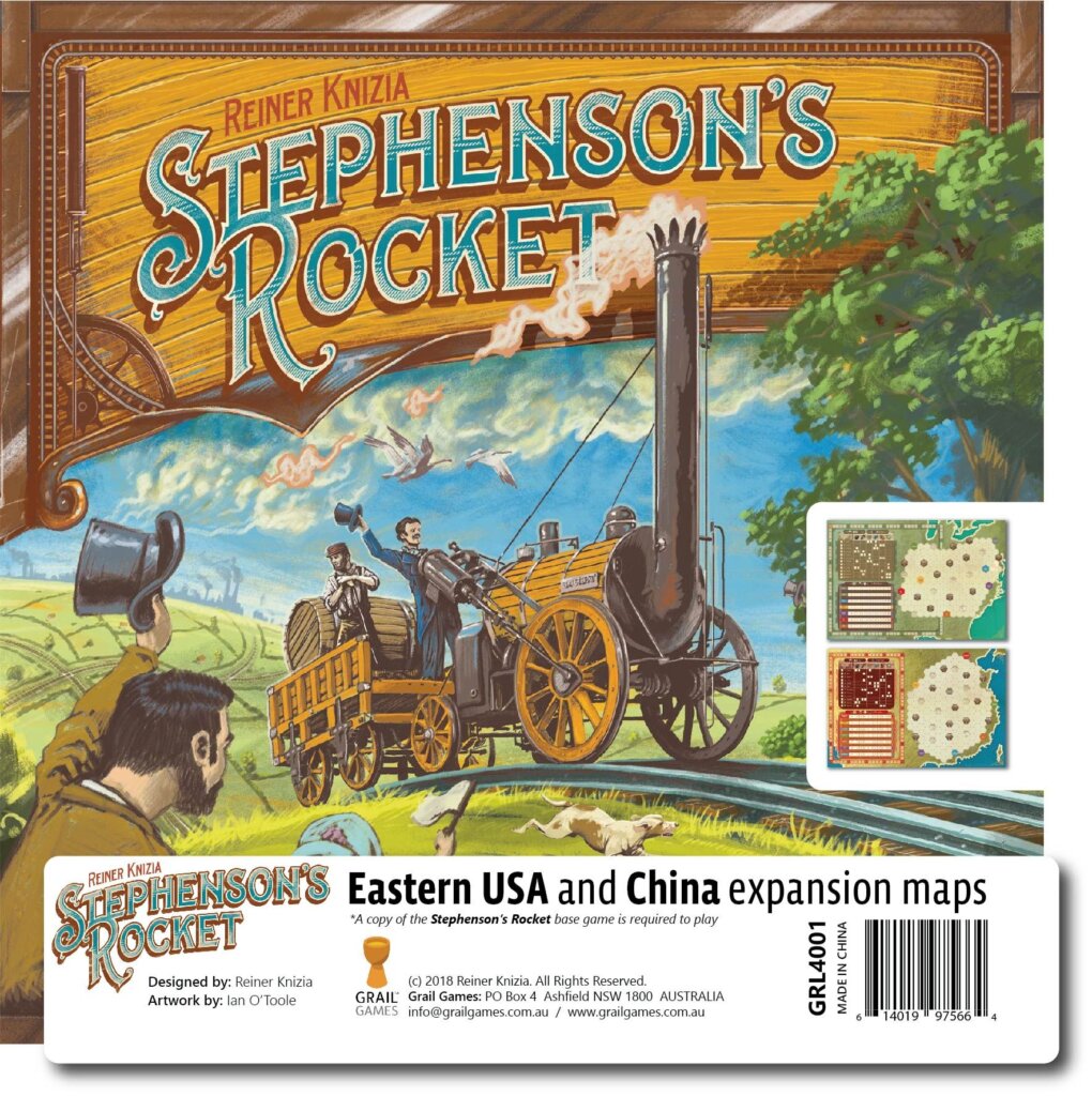 Stephenson’s Rocket: Eastern USA & China board game cover