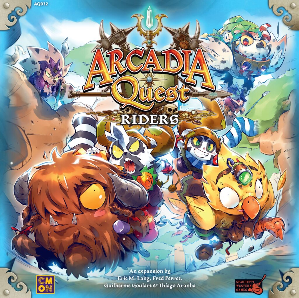 Arcadia Quest: Riders board game cover