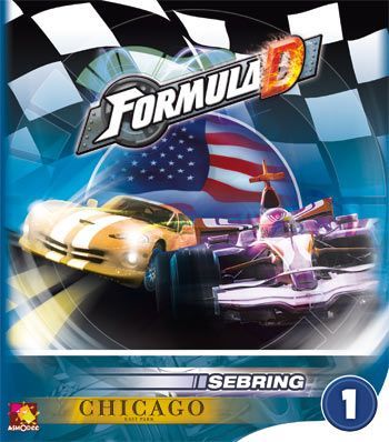 Formula D: Circuits 1 – Sebring & Chicago board game cover