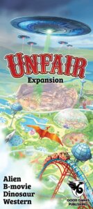 Unfair: Alien B-movie Dinosaur Western Expansion board game cover