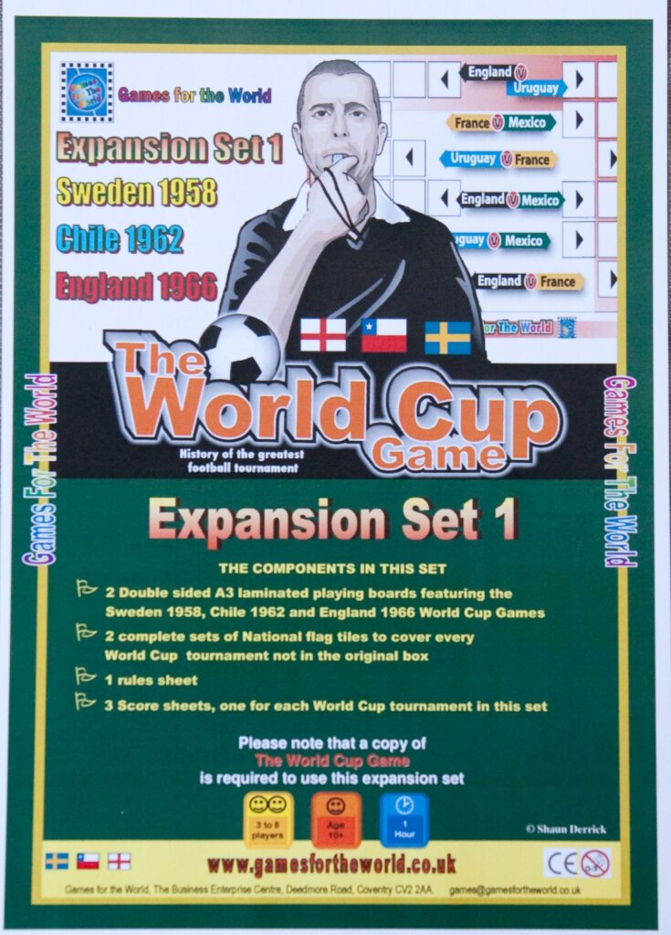 The World Cup Game:  Expansion Set 1 board game cover