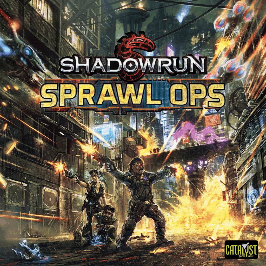 Shadowrun: Sprawl Ops board game cover