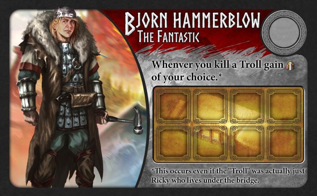 Champions of Midgard: Bjorn Hammerblow the Fantastic promo board game cover