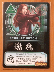 Thanos Rising: Avengers Infinity War – Scarlet Witch Promo Card board game cover
