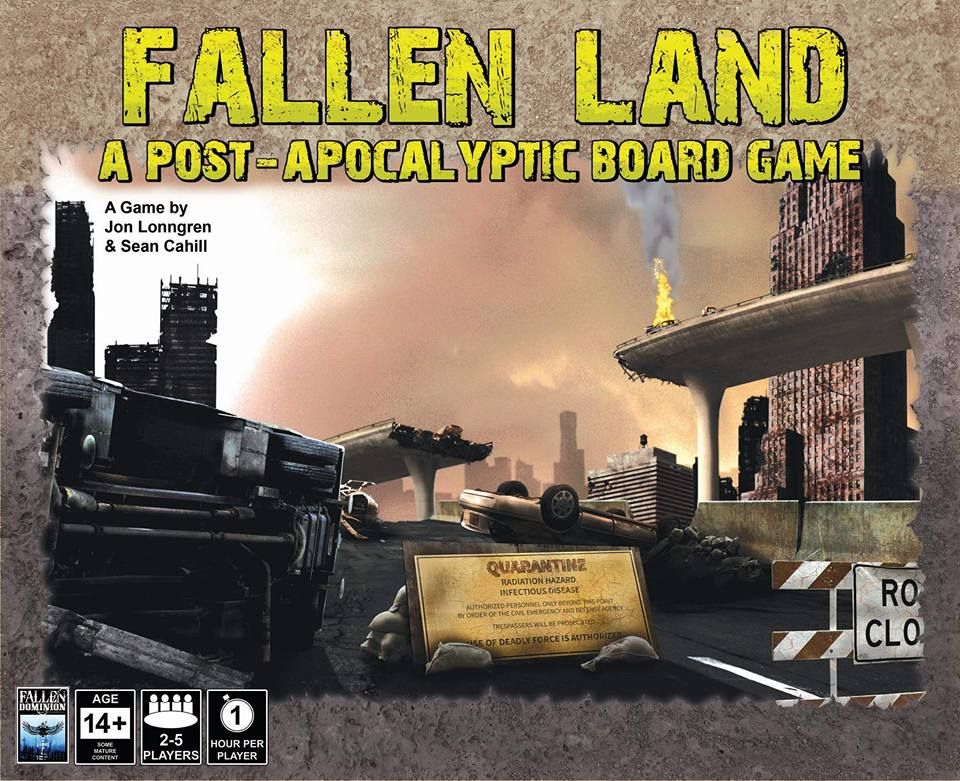 Fallen Land: A Post Apocalyptic Board Game board game cover