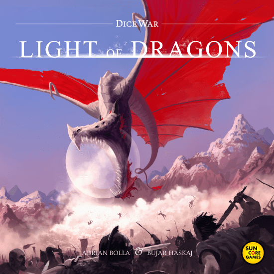 DiceWar: Light of Dragons board game cover