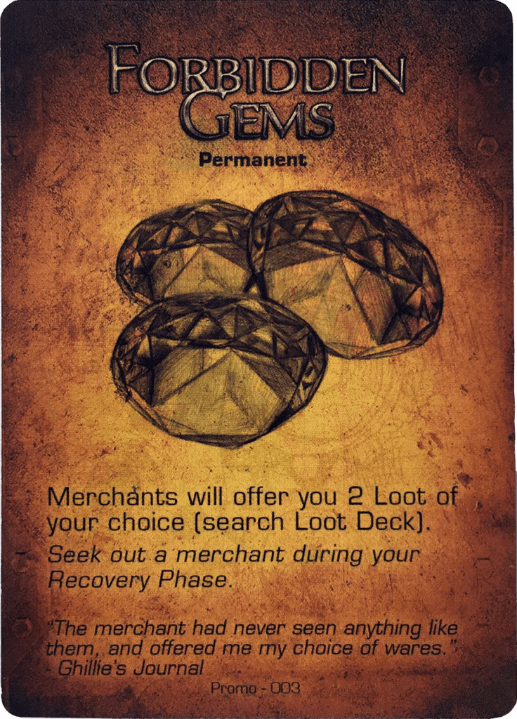 Too Many Bones: Forbidden Gems Promo Card board game cover