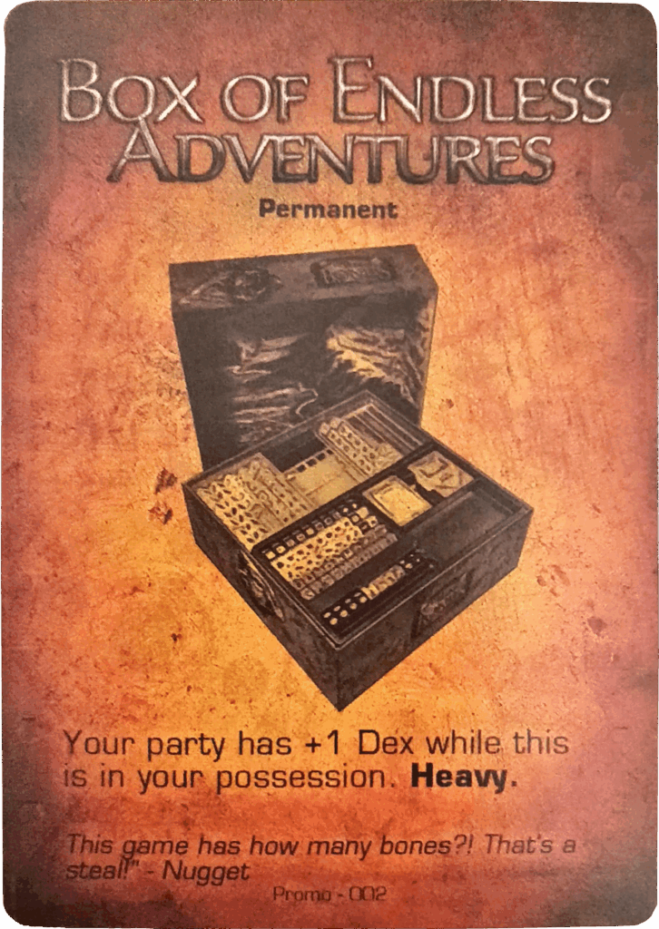 Too Many Bones: Box of Endless Adventures Promo Card board game cover