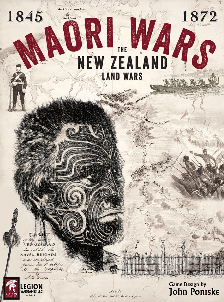 Maori Wars: The New Zealand Land Wars, 1845-1872 board game cover