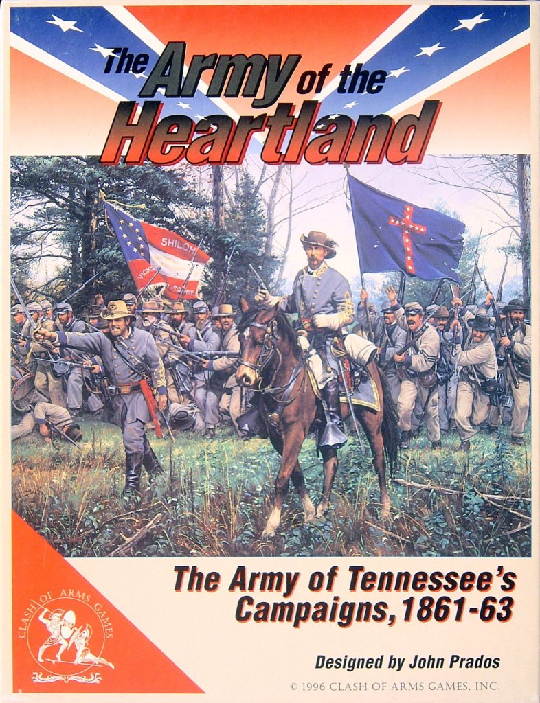 The Army of the Heartland: The Army of Tennessee’s Campaigns, 1861-1863 board game cover