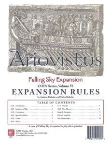 Falling Sky: The Gallic Revolt Against Caesar – Ariovistus board game cover