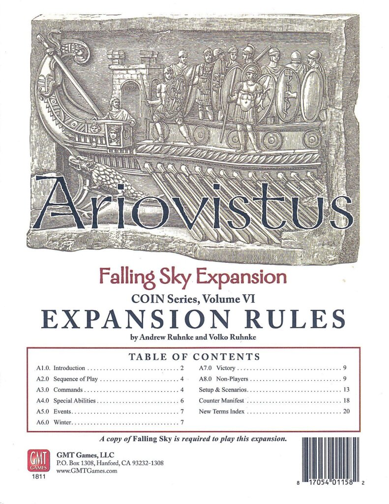 Falling Sky: The Gallic Revolt Against Caesar – Ariovistus board game cover