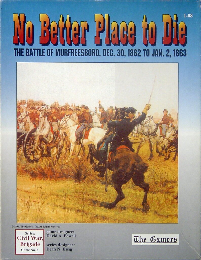 No Better Place to Die: The Battle of Murfreesboro board game cover