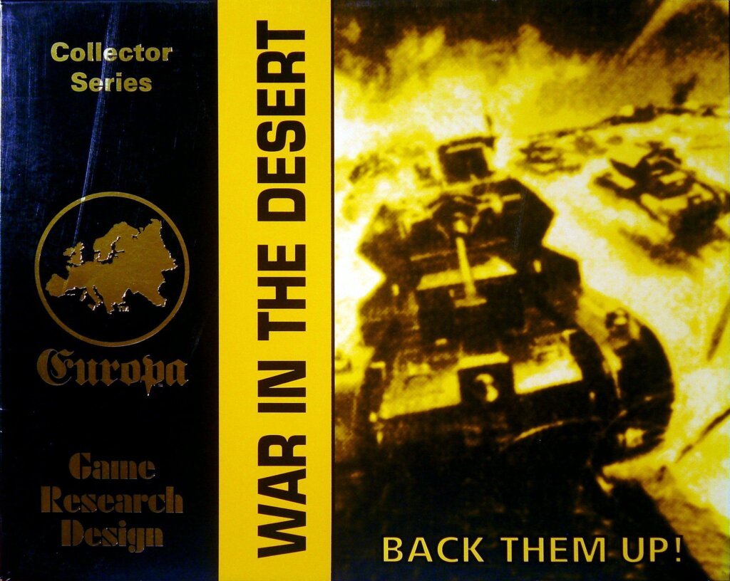 War in the Desert board game cover